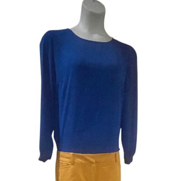 VINCE CAMUTO BEAUTIFUL ROYAL BLUE BLOUSE - Picture 1 of 4
